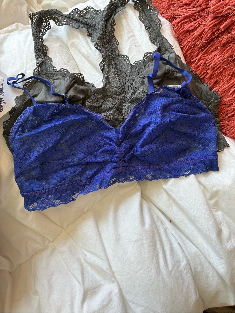 Lace Bralette in Royal Blue - Women Intimates